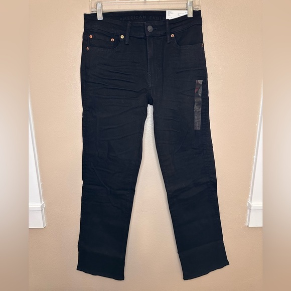 NWT American Eagle Men’s Airflex+ Original Bootcut Jeans 29x32 Black - Picture 1 of 9